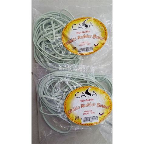 Rubber Band White Getah Putih Posmen Getah Oren Getah Berwarna Ready