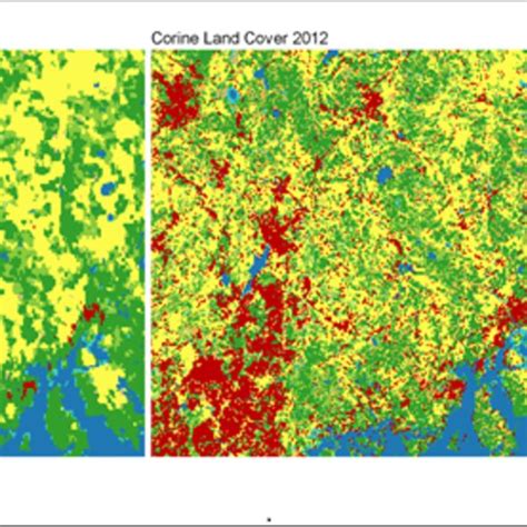 Land Cover Classification By ESA And Corine In An Urban Area In