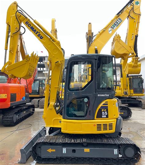 Japanese Original Excavators 5 5ton Mini Excavator Komatsu PC55 PC55mr