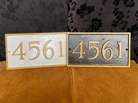 Personalized Metal Address Plaque Rectangular Plaque Made in the USA - Etsy