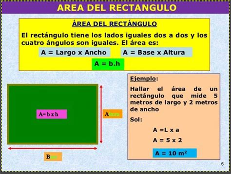 Actividad Calcular el área del Rectángulo utilizando fórmula