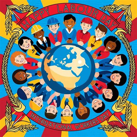 happy international laber day premium ai generated image