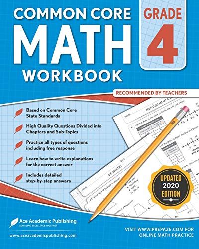 Th Grade Math Workbook Commoncore Math Workbook Publishing Ace