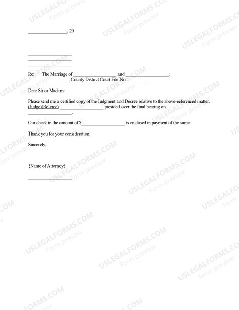 How to Request a Certified Copy of a Divorce Decree 1