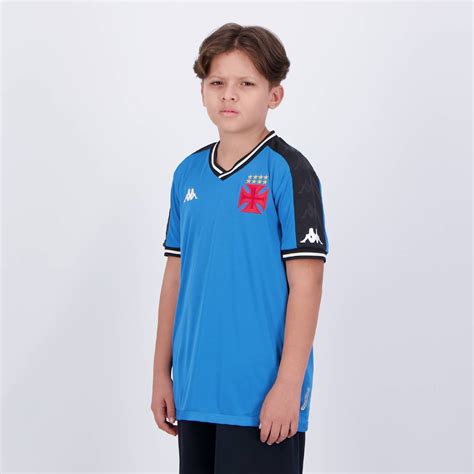 Camisa Kappa Vasco Goleiro Juvenil Azul Kappa