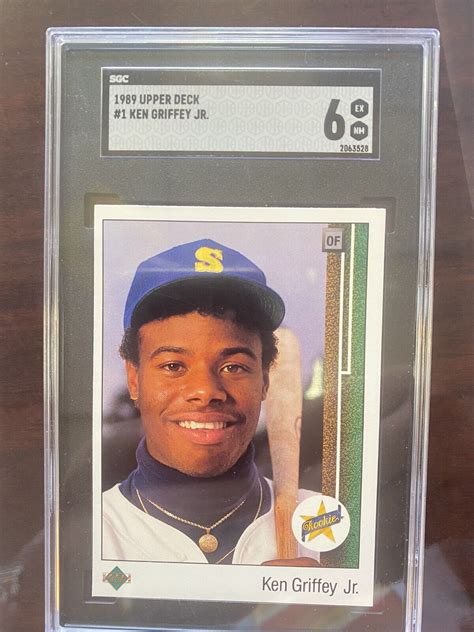 Upper Deck Ken Griffey Jr Rookie Card Sgc Hof Bv