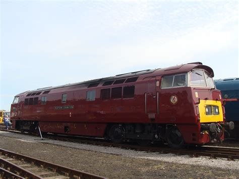 Class 52 D1015 Western Champion Seen At Eastleigh Works  Flickr