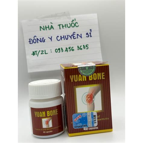 HÀNG CHÍNH HÃNG Viên Dưỡng Khớp YUAN BONE Malaysia lọ 40 viên