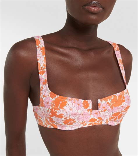 Reina Olga Brigitte Printed Bikini Top Reina Olga