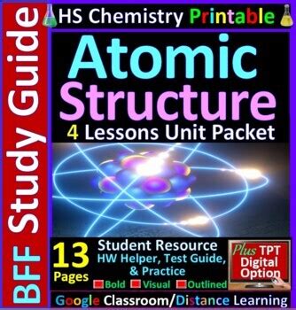 Atomic Structure Homework Helper And Test Prep Guide By E Scholastic