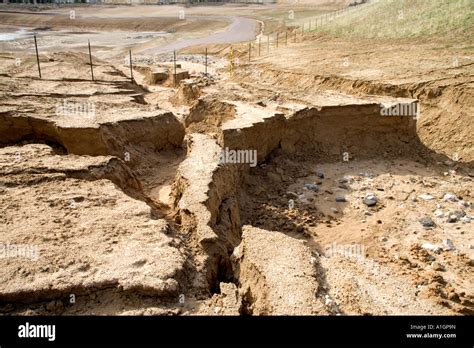 Soil erosion from spring water runoff, Nevada Stock Photo - Alamy