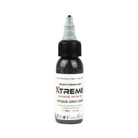 XTREME INK OPAQUE GRAY DARK 30ML Tirana Ink Supply