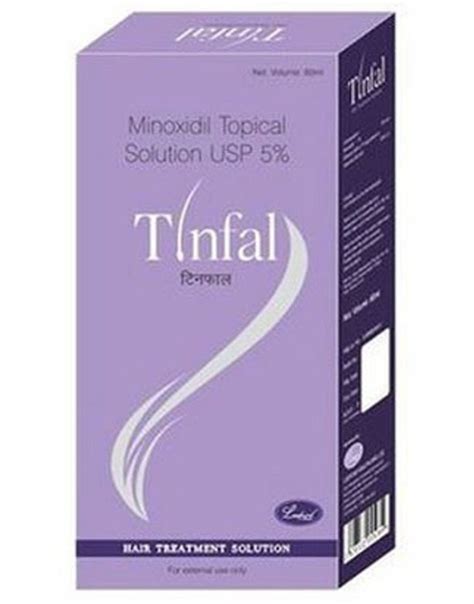 Tinfal Minoxidil Topical Solution Bottle For Personal Packaging Size