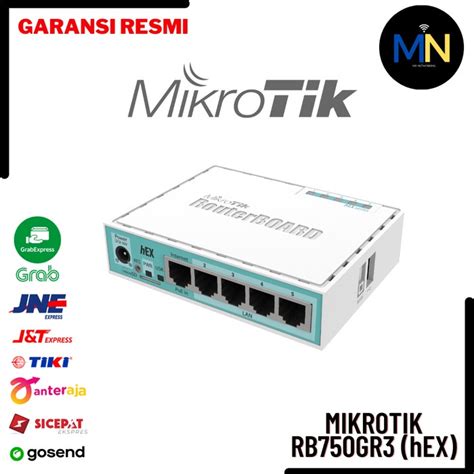 Jual Mikrotik Routerboard Rb750gr3 Hex Router Shopee Indonesia