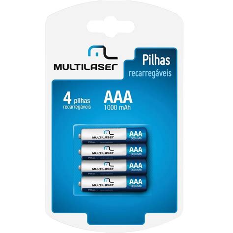 Pilha Recarregável AAA Multi CB050 4 Unidades