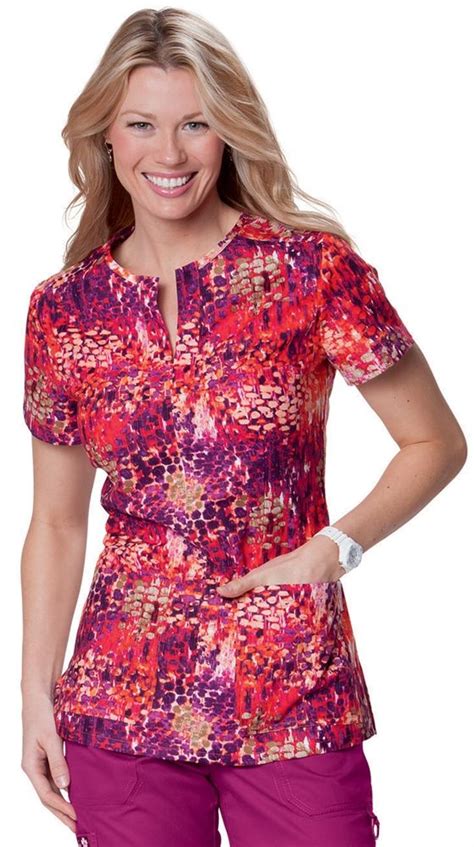 Scrubs Koi 100 Cotton Firewalk Naomi Scrub Top Koi Scrubs Brands