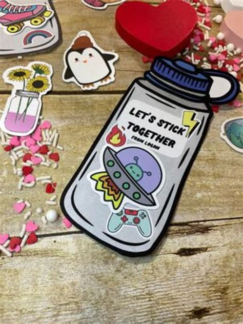 PRINTABLE Vinyl Sticker Water Bottle Valentine Big Kid - Etsy