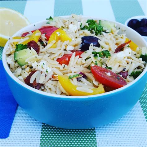 Salade d orzo à la grecque Les Saveurs de Marie