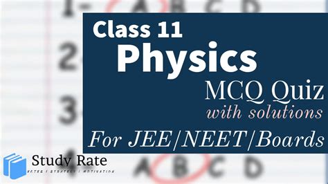 MCQ Questions For Class 11 Physics With Answers Chapter Wise PDF