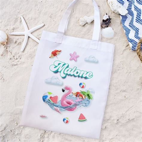 Tote Bag Enfant Personnalis Flamingo Lachouettemauve