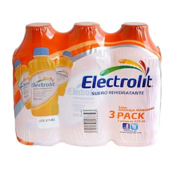 Suero Rehidratante Electrolit Sabor Naranja Mandarina Pzas De Ml