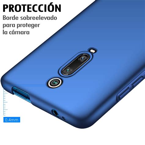 Funda Xiaomi Mi 9T 9T Pro Carcasa Rígida Efecto Metal Acabado Brillo