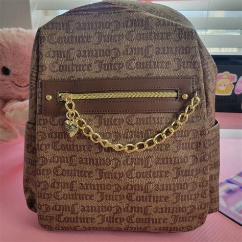 Juicy Couture Women S Brown And Gold Bag Depop