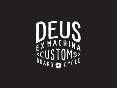 Deus ex machina logo by Stuart Smythe