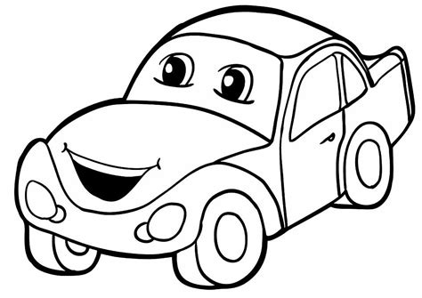 Desenho De Carrinhos Para Pintar - Desenhos de Carrinhos para Colorir e Imprimir