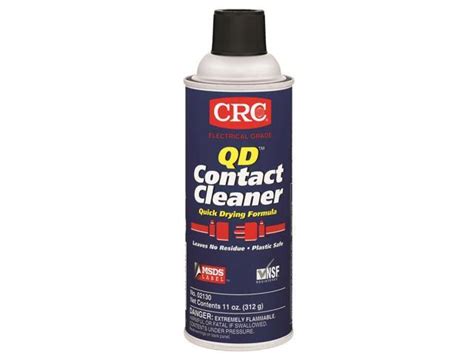 Crc Qd Plastic Safe Liquid Contact Cleaner 11 Oz Aerosol Can Clear