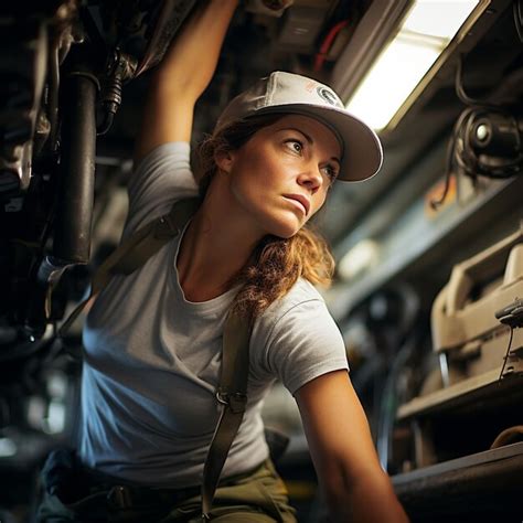 Premium Ai Image Breaking Stereotypes Women Thriving As Mechanics