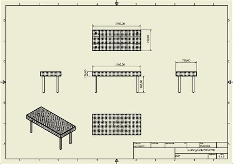 Plans Welding Bench Table Fixture Jig DXF File 3000mm x 1500mm | Etsy