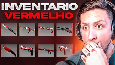 MONTEI UM INVENTÁRIO VERMELHO R 900 FÁCIL xD YouTube