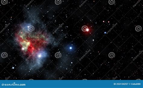 宇宙背景中星云和恒星美丽的宇宙图 库存例证 插画 包括有 虚构 靠山 乳状 发光 轨道 抽象 253134257