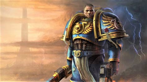 Download Warhammer 40k Ultramarines Warrior Wallpaper