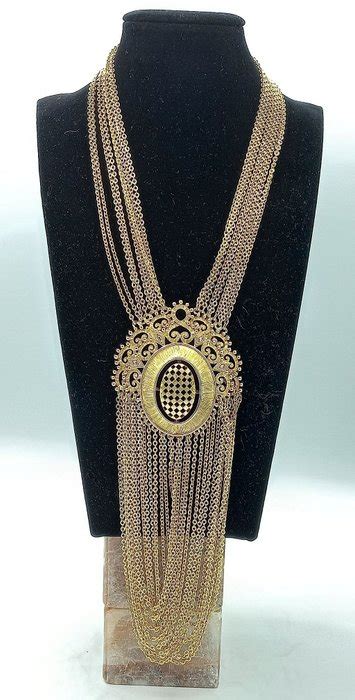 Monet 18 Kt Gold Plated Necklace With Pendant Catawiki