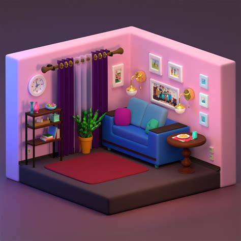 3D ISOMETRIC ROOM - Finished Projects - Blender Artists Community