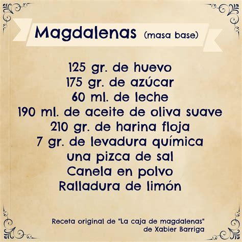 Magdalenas Caseras