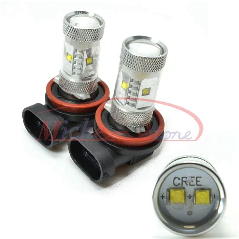 H8 30W Xenon White LED SMD XBD Driving CREE XB D Fog Light Bulbs Lamp