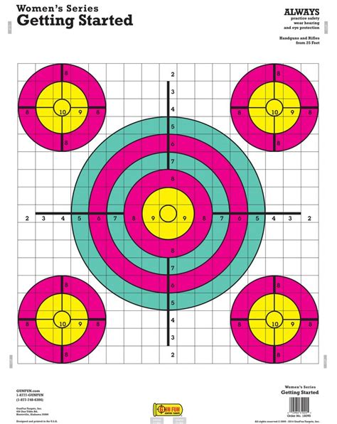 100 Yd Rifle Target 82030 Gunfun Targets Inc