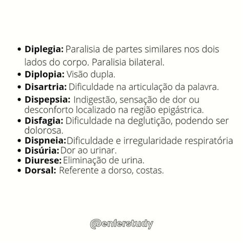 Termos técnicos em Enfermagem as letras D e E Enfermagem Geral