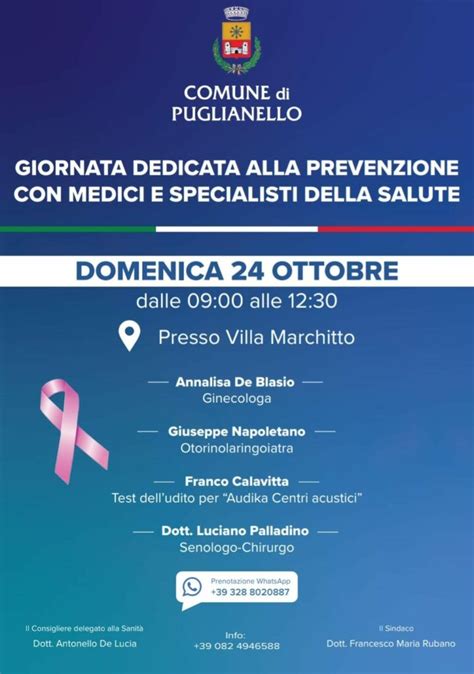 Puglianello Il Ottobre Giornata Dedicata Alla Prevenzione Con