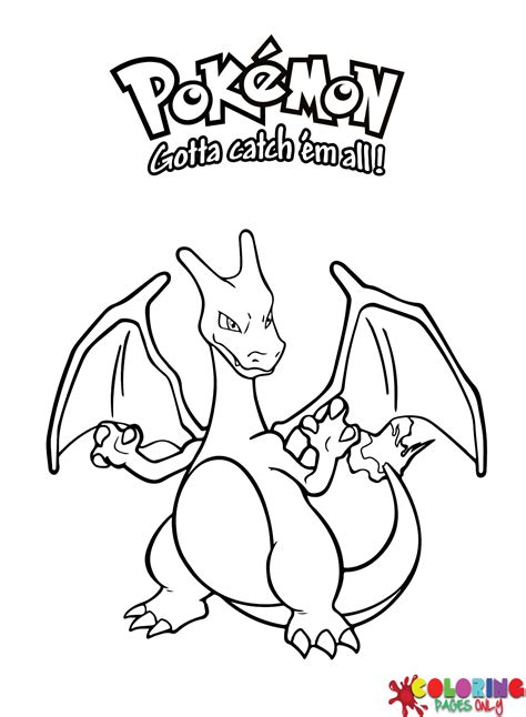 Charizard Pokemon Coloring Page - Free Printable Coloring Pages