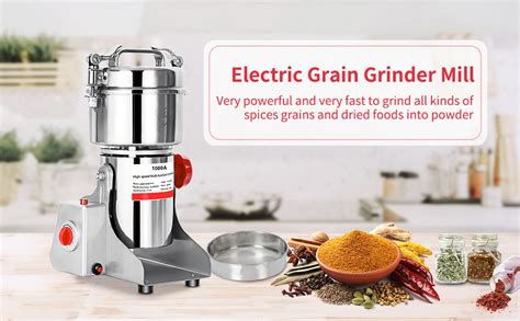 Amazon G Electric Grain Mill Grinder W High Speed Powder