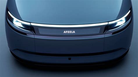 afeela sedan inches closer  production  updated prototype debuts