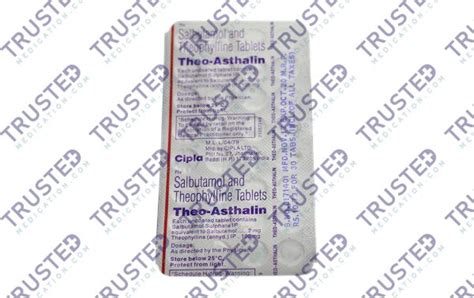 Buy Theo Asthalin Online Salbutamol Sulphate Theophylline Uses