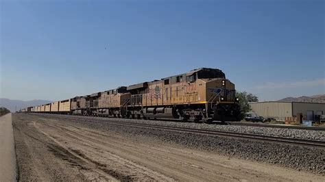 Union Pacific Manifest With 3 Ge Pullers And 2 Emd Pushers At Summit