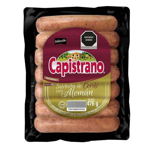 Salchicha De Cerdo Capistrano Estilo Alem N G Walmart