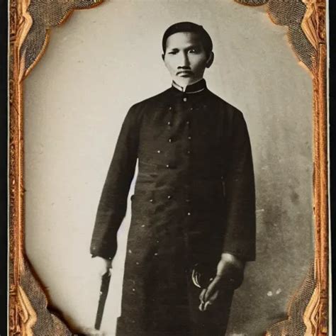 Vintage Photo Portrait Of Jose Rizal In Spain Stable Diffusion