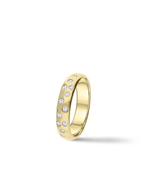 Premium Ring Gelbgold Mit Diamanten Karat Gelbgold W